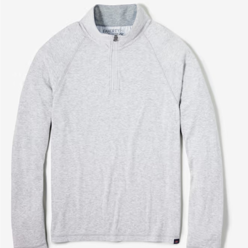 Faherty Cloud Cotton Half Zip - Size Medium - image 1